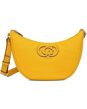 Guess Logo Shoulder Bag - Yellow
