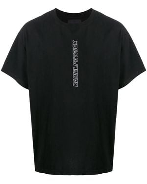 Daniel Patrick Logo Detail T-Shirt - Black