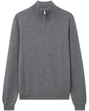 Pringle of Scotland Pullover aus Kaschmir mit Reißverschluss - Grau
