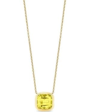 Goshwara Manhattan Lemon-Quartz Necklace - Metallic