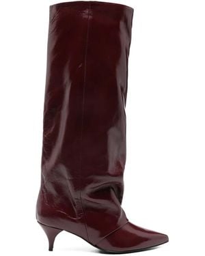 Alchimia 60Mm Leather Boots - Purple