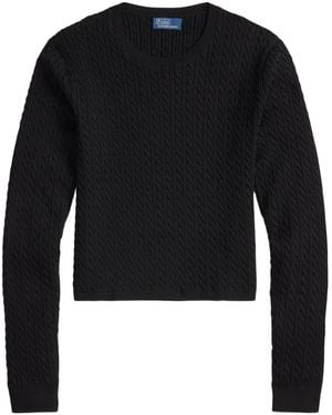 Polo Ralph Lauren Cable-Knit Jumper - Black