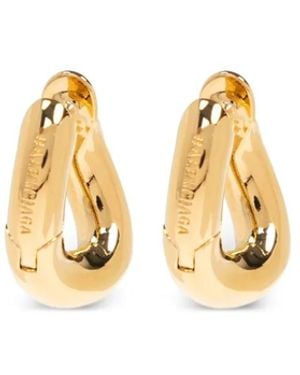 Balenciaga Link Earrings - Metallic