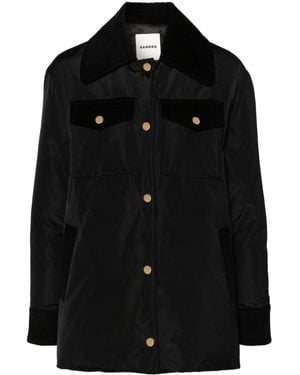 Sandro Padded Military Jacket - Black