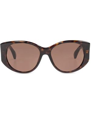 Balenciaga Round-Frame Sunglasses - Brown