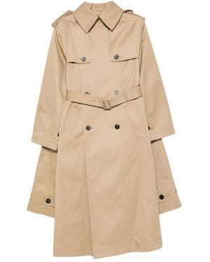 Jean Paul Gaultier Trench Doppiopetto Con Cintura - Neutro