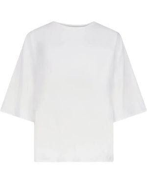 Loulou de Saison Osis Lds Oversized Boxy-Cut T-Shirt - White