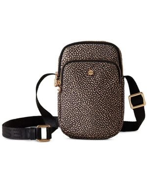 Borbonese Zip-Fastening Phone Bag - Brown