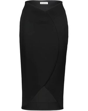 Balenciaga Circle Midi Skirt - Black