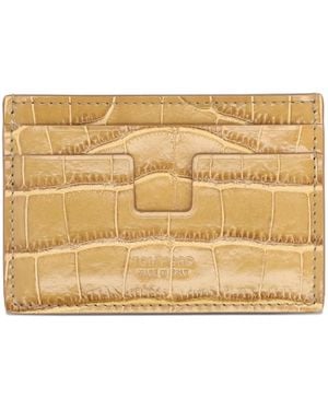 Tom Ford Leather Card Holder - Natural