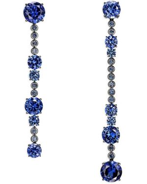 Anabela Chan 14K And Rhodium Vermeil Love And Pain Sapphire Earrings - Blue