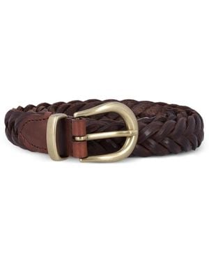 Mancini 1979 Braided Leather Belt - Brown