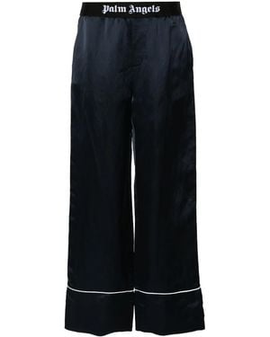 Palm Angels Soiree Pyjama Trousers - Blue