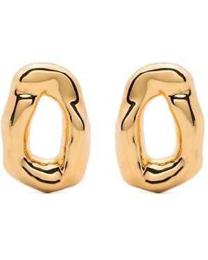 Colville Pendientes Con Logo Grabado - Metálico