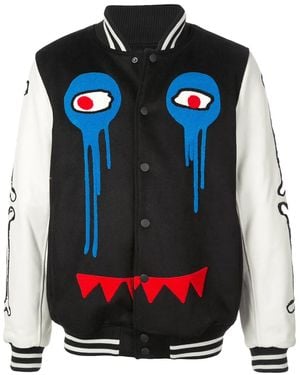 Haculla I Have No Legs Varsity Bomber Jacket - Blue
