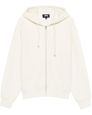 Stussy Zip-Up Hoodie - White