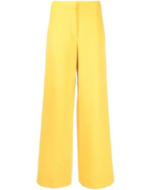 PUCCI Wide-leg Wool Trousers - Yellow