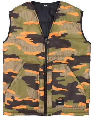 ArkAir Full-Zip Patterned Reversible Gilet - Black