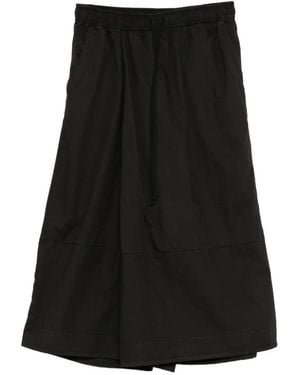 Julius Bermudas Anchas Con Cordones - Negro