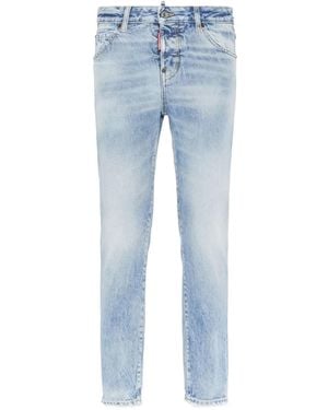 DSquared² Logo-Tag Jeans - Blue