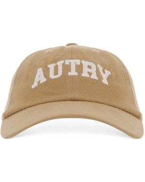 Autry Logo-Embroidered Baseball Cap - Natural