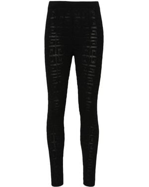 Givenchy 4G-Motif Knitted Pants - Black