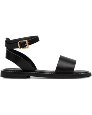 Marc O' Polo Ankle-Strap Flat Sandals - Black