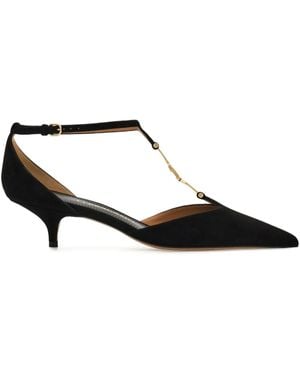 Ferragamo 40mm t-strap buckle pumps - Negro