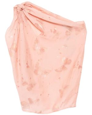 BLAKLACE Top sin mangas con mariposa estampada - Rosa