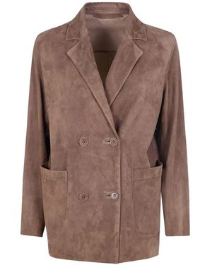 Salvatore Santoro Leather Jacket - Brown