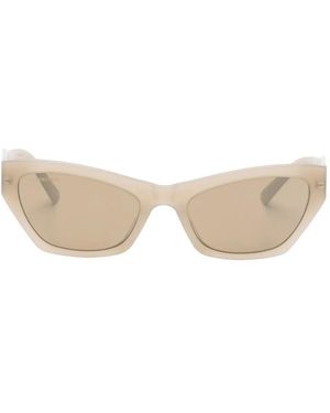 Balenciaga Geometric-Shape Sunglasses - Natural