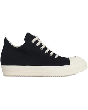 Rick Owens Low-top Lace-up Sneakers - Black