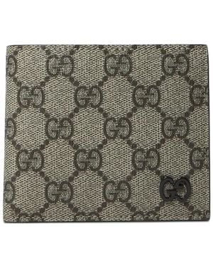 Gucci Portafoglio Bi-Fold Gg - Grigio