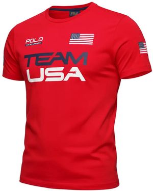 Polo Ralph Lauren X Team Usa 2016 Olympics T-Shirt - Red