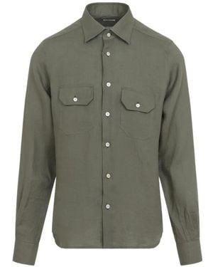 Kiton Chest-Pocket Shirt - Green