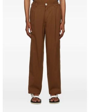 Howlin' Textured Stretch-Cotton Trousers - Brown