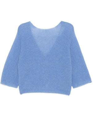 Ba&sh Isaac V-Neck Sweater - Blue