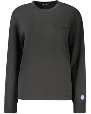 North Sails Crew-Neck Logo-Print Jumper - Black