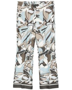 Cambio Francoise Abstract-Print Pants - White