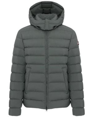 Colmar Quilted Hooded Jacket - Grey