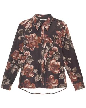 Maliparmi Floral-Print Shirt - Brown