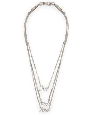 Jil Sander Brass Necklace - White