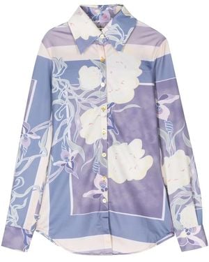 Conner Ives The Recycled Spandex Shirt - Blue