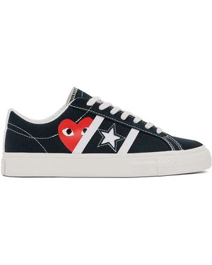 COMME DES GARÇONS PLAY One Star Academy Pro Trainers - Black