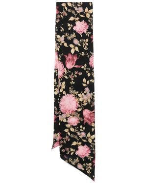 Chloé Foulard A Fascia Peonies - Nero