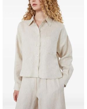 Weekend by Maxmara Pocket-Detail Linen Shirt - White