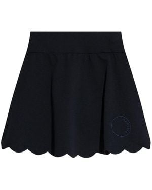 Marysia Swim Morton Scalloped-Hem Miniskirt - Black