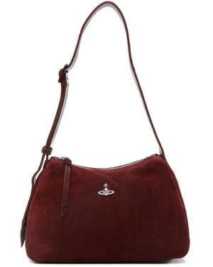 Vivienne Westwood Kate Orb-Plaque Shoulder Bag - Purple