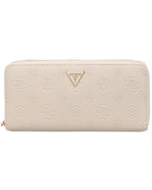 Guess Blake Zip-Around Wallet - Natural
