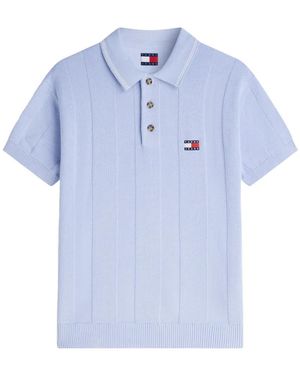 Tommy Hilfiger Polo Con Parche Del Logo - Azul